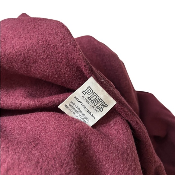 Pink by Victoria's Secret Maroon Mock Neck Sweatshirt XS - Picture 4 of 4